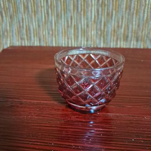 江戸ガラス　隅切花弁小皿　鉛ガラス　（薩摩切子 酒器 向付 ） 江戸ガラス 隅切花弁小皿 鉛ガラス （薩摩切子 酒器 向付 ） 美品